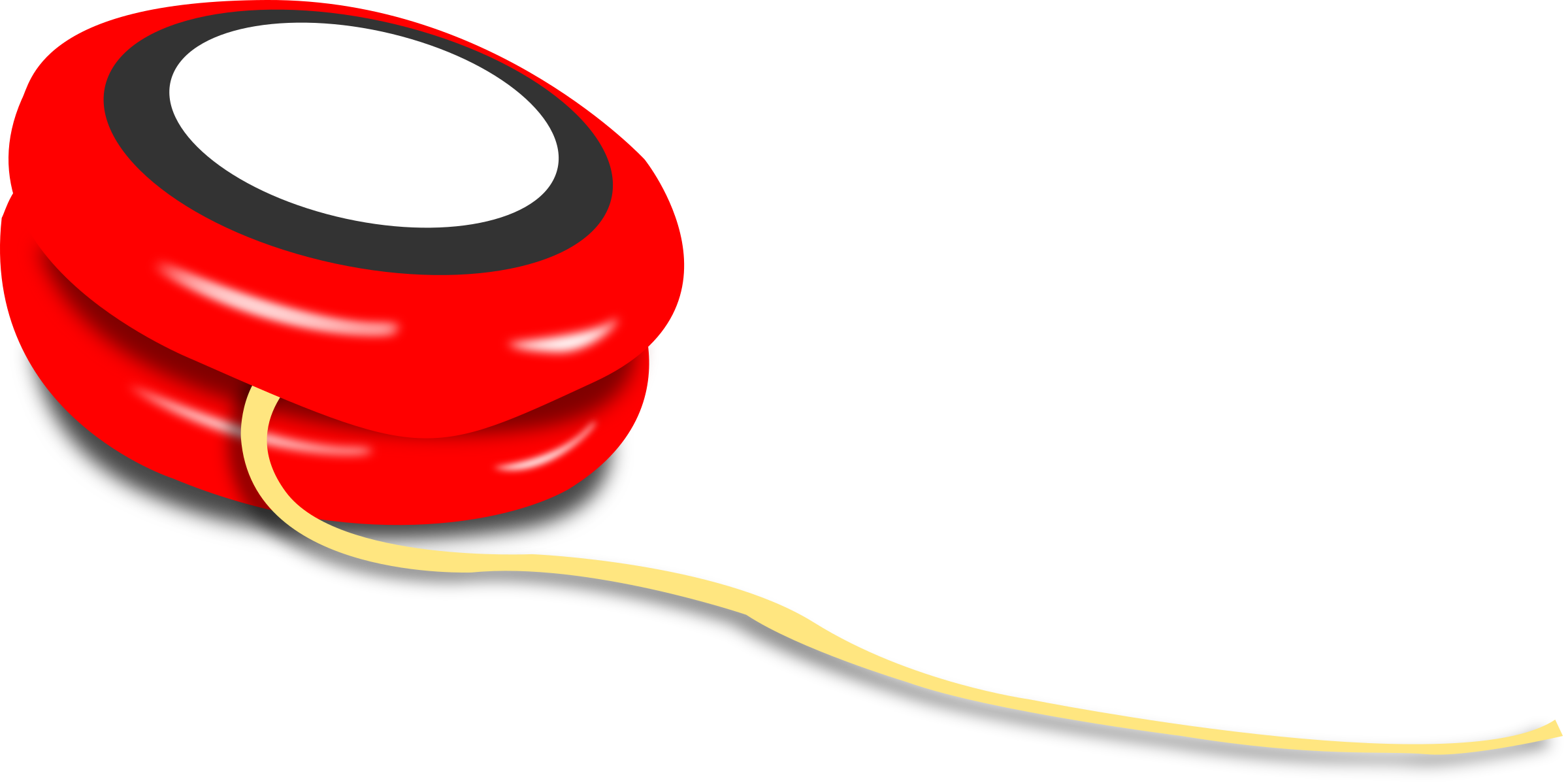 Clipart Of Yoyo Yo Pencil And In Color - Yoyo Clipart (2400x1198)