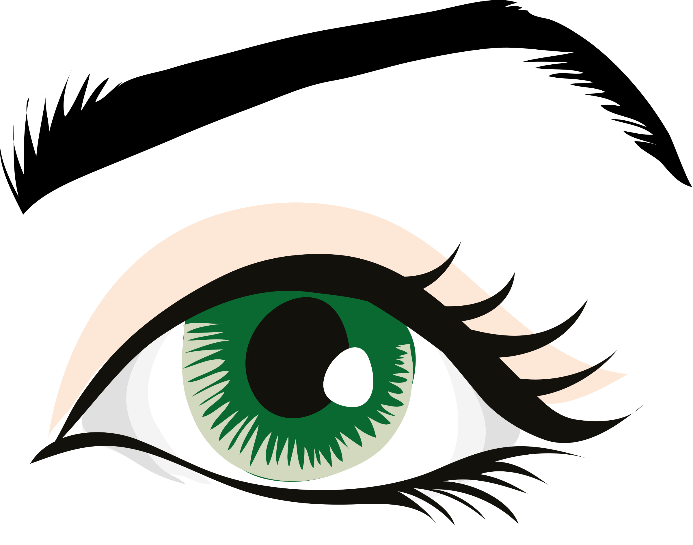 Human Eye Clip Art Eye Clip Art At Clker Vector Clip - Human Eye Clip Art (2400x1888)