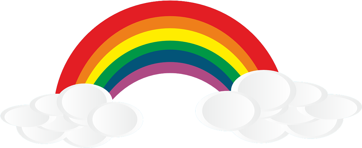 Rainbow Clipart School Pencil And In Color Rainbow - Circle (1224x592)