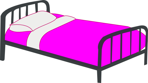 Bed Clipart Bed Clip Art At Clker Vector Clip Art Online - Girls Bed Clipart (600x338)
