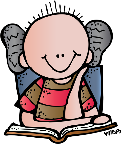 Melonheadz Christmas Clipart - Melonheadz Reading Clipart (500x594)