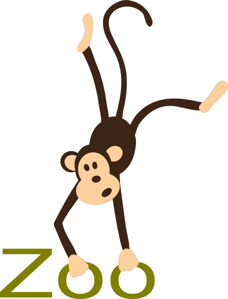 Monkey Free Content Drawing Royalty-free Clip Art - Free Clip Art Zoo (456x597)