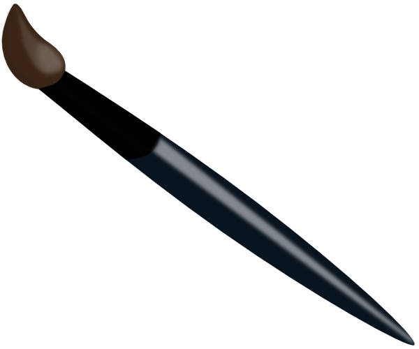 Paint Brush Clip Art Free - Paint Brush No Background (600x500)