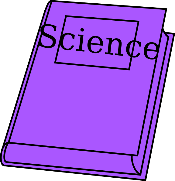 Science Clipart Purple - Science Book Clipart (576x596)