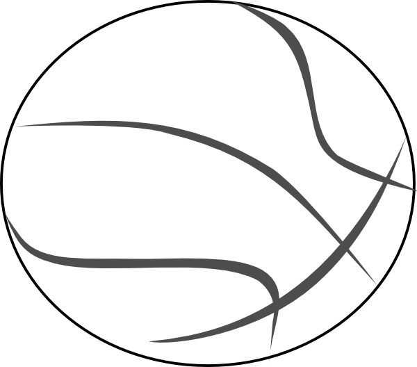 Basketball Outline Clip Art - Raytown South High School (1280x1125)