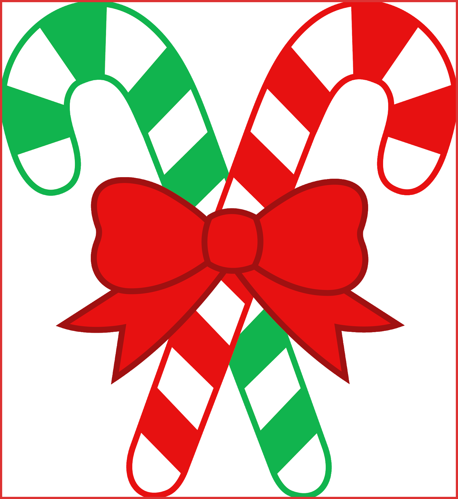 Holiday Clip Art - Candy Canes Clip Art (1468x1600)