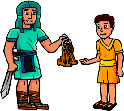 Joseph Elevated By Jail Keeper - Joseph In Prison Clipart (400x400)