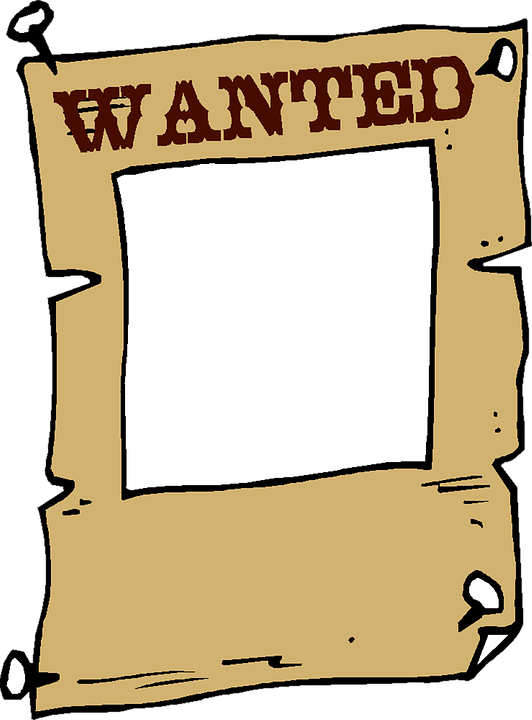 Wanted Frame Clip Art Vintage Quote Cardboard - Wanted Poster (945x1280)