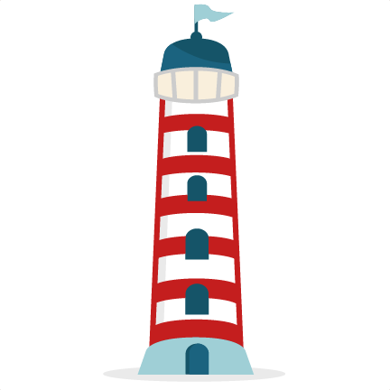 Lighhouse Clipart Cute - Nautical Clip Art Light House (432x432)