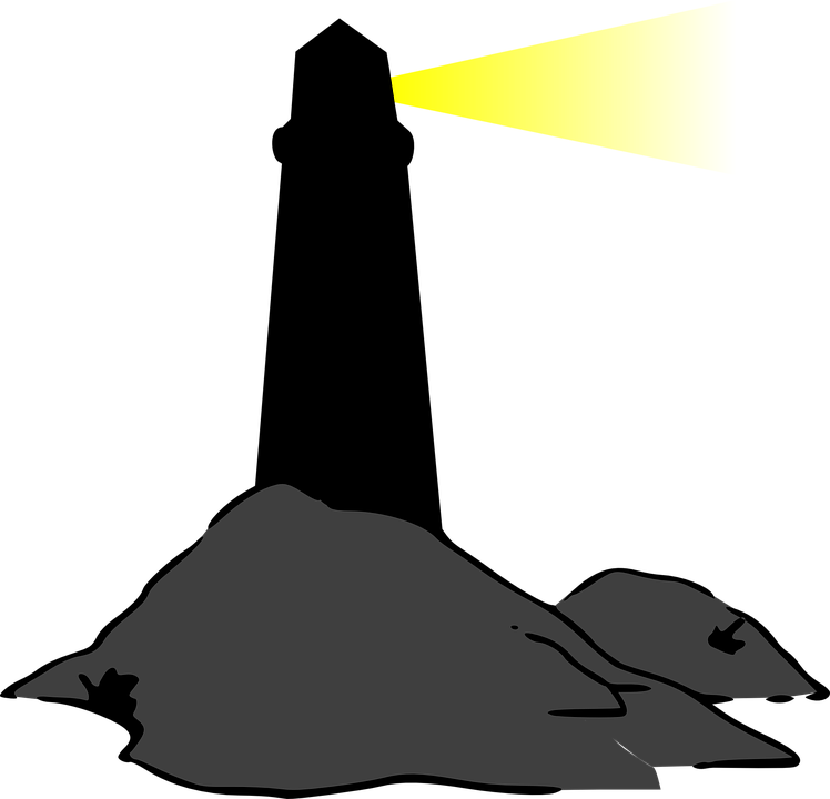 Lighthouse Silhouette Clip Art (748x720)