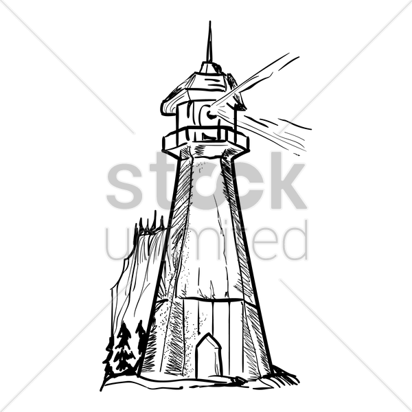 Lighthouse Vector Image - Clip Art (600x600)