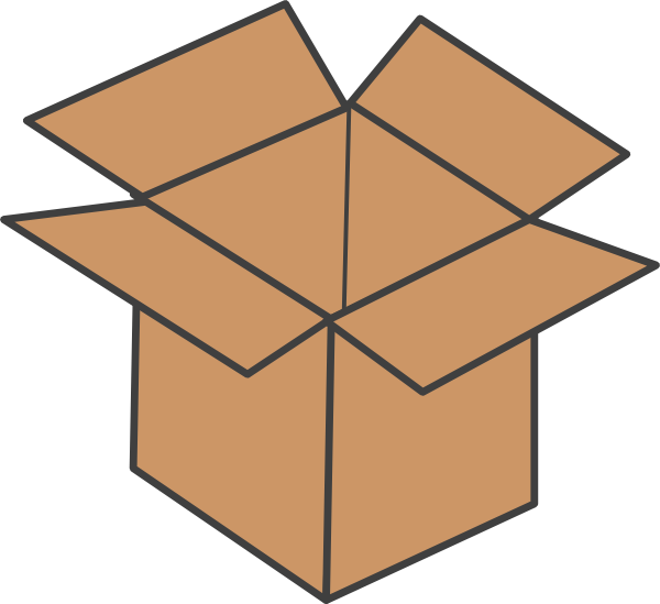 Boxes Clipart This Image As - Clip Art Of Box (600x549)