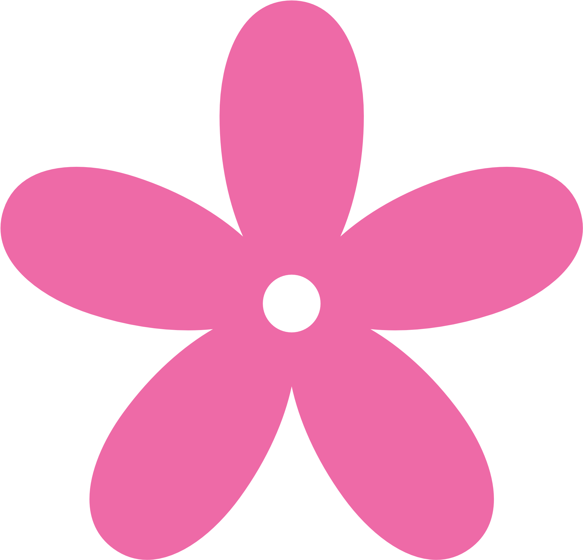 Hot Pink Flower Clipart - Flower Png Clipart (1969x1952)