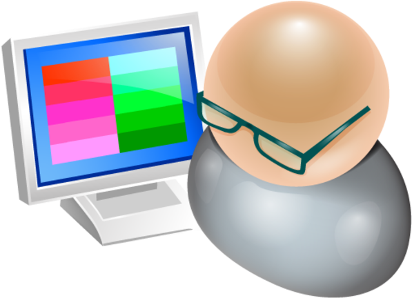 Web Designer Clip Art (600x600)