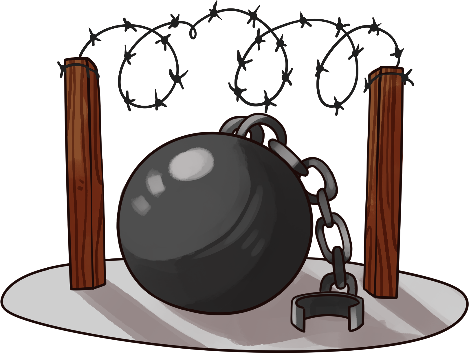 Prison - Illustration (1900x1650)