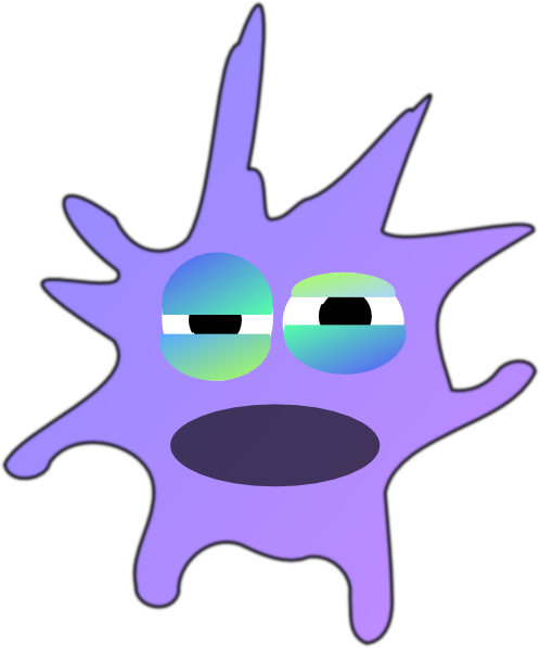 Dendritic Cell Clip Art At Clker - Macrophage Clipart (498x597)