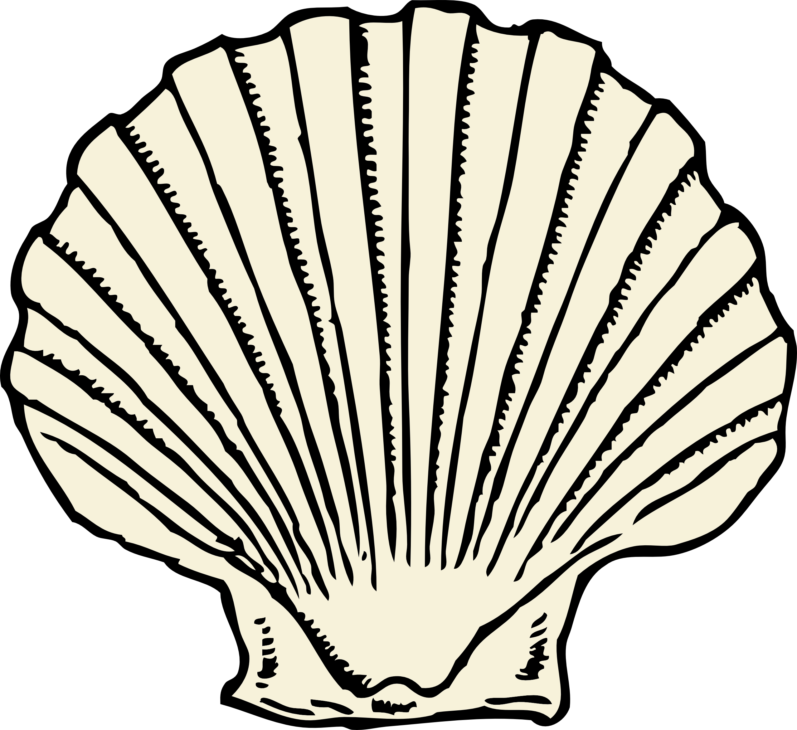 Clipart - Shells Clipart (2555x2340)