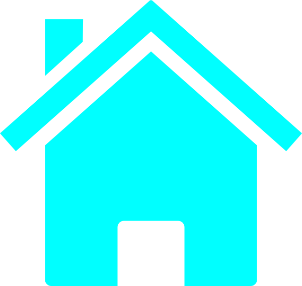 Light Blue Clipart House (600x568)