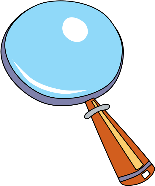 Clipart Of Glass, Magnifying Glass The And Magnifying - Glass (627x697)