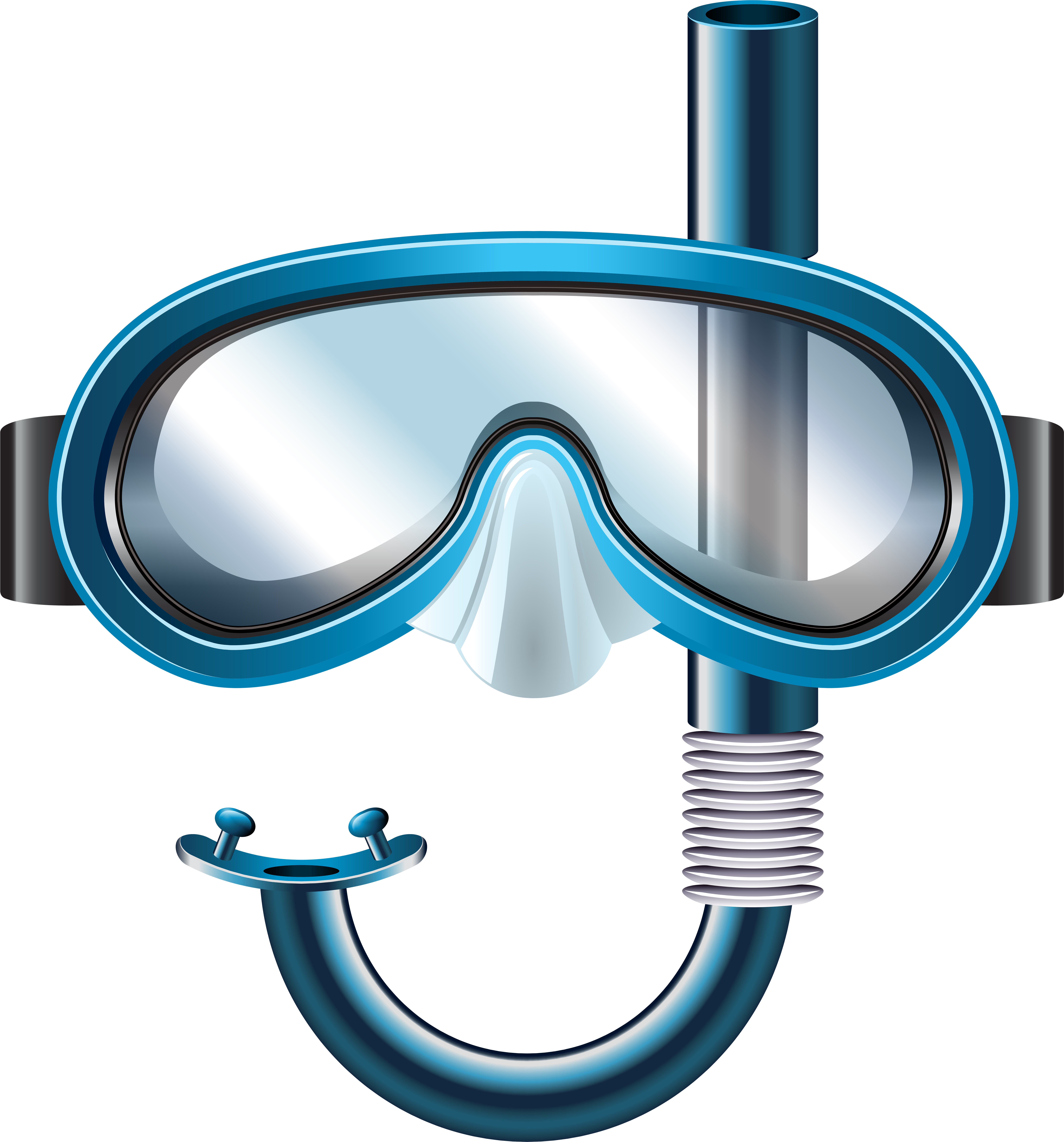 Snorkel Mask Png Clip Art - Snorkel Mask Png Clip Art (7608x8000)