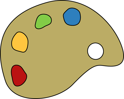 Paint Palette - Paint Palette Clipart (500x400)