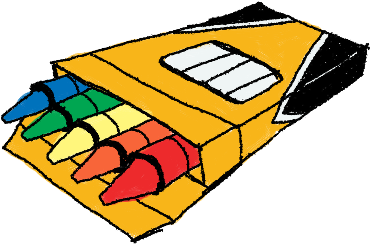 Top 88 Crayons For Clip Art - Things In School Clip Art (1200x823)