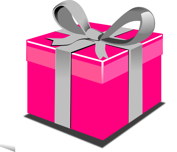 Pink Present Box Clip Art At Clker Com Vector Clip - Present Clip Art (600x513)