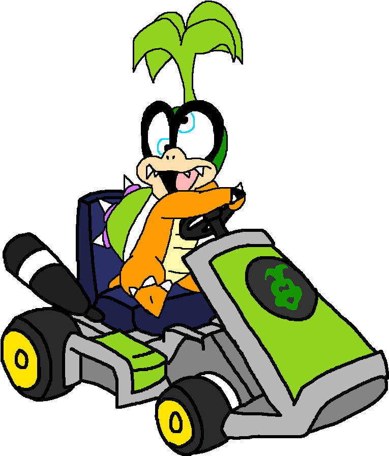 Mario Kart Art Day Iggy Koopaportalmasterdan Clipart - Iggy Koopa Mario Kart (802x924)