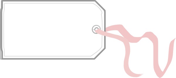 Gallery For > Blank Gift Tag Clipart - Label Template Clip Art (600x265)