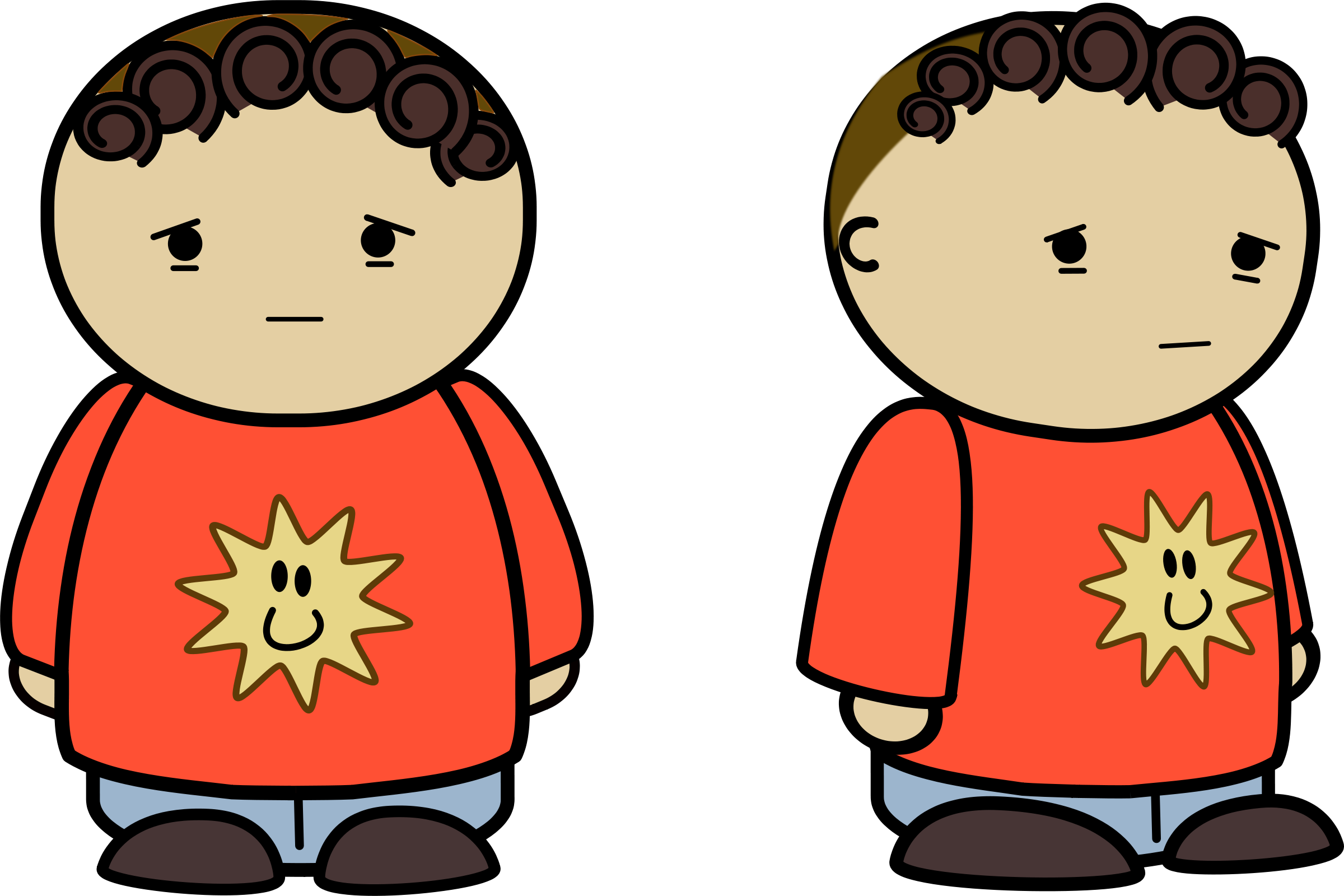Sadness Clipart Miserable - Comic Character Clip Art (2400x1600)