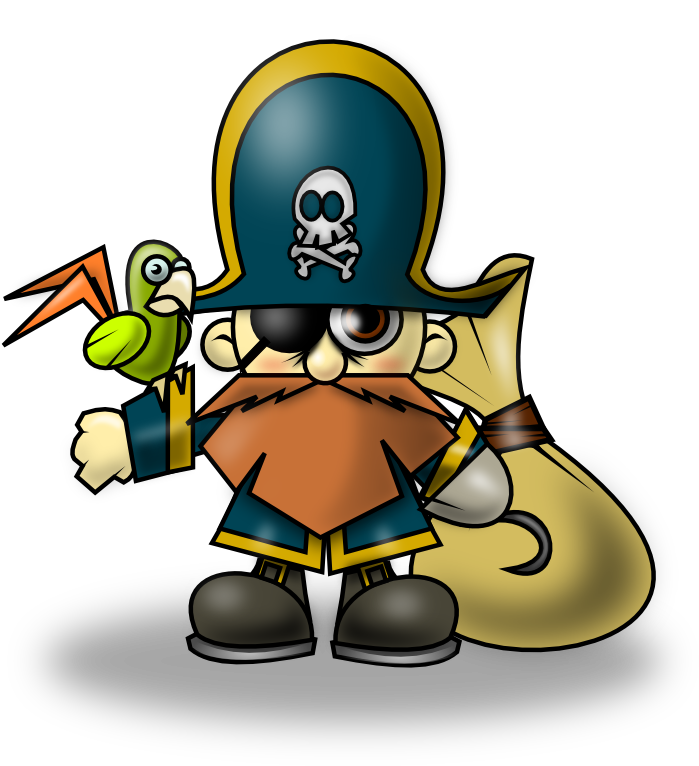Free To Use Public Domain Pirate Clip Art - Pirates Of The Caribbean Cartoon (704x773)
