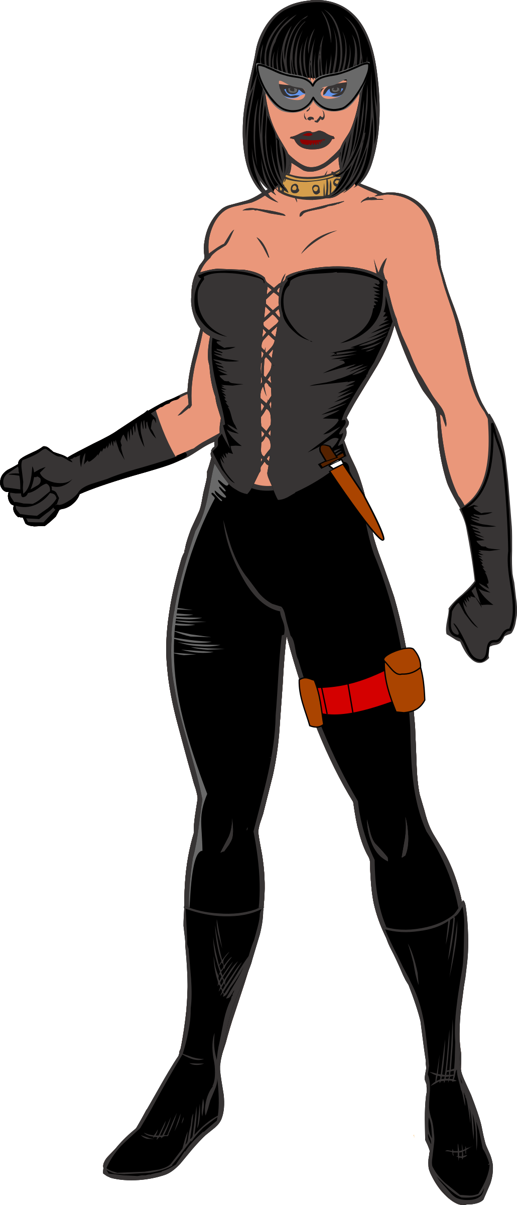 Clipart Info - Girl Super Villain Cartoon (1030x2400)