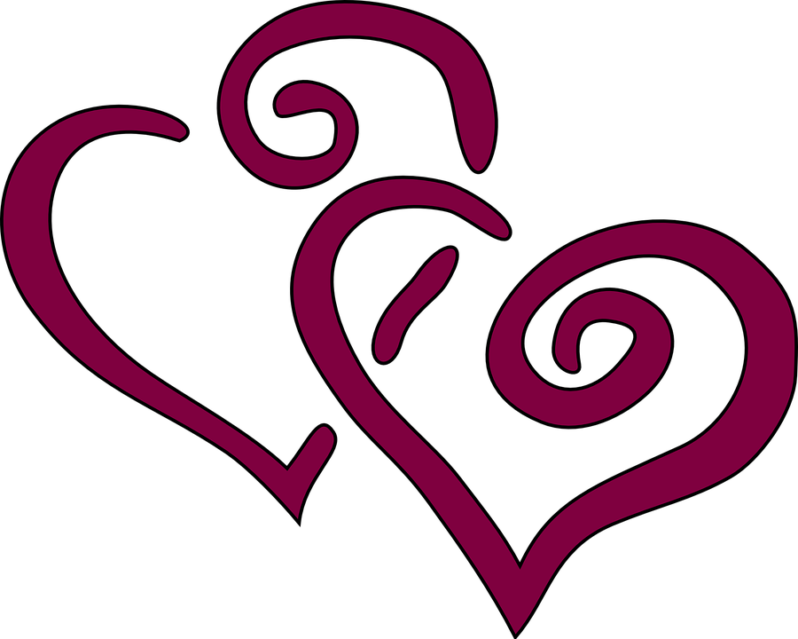 Heart February Clipart - Hearts Clip Art (900x720)