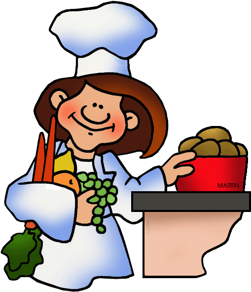 Chef - Philip Martin Clipart Food (566x648)