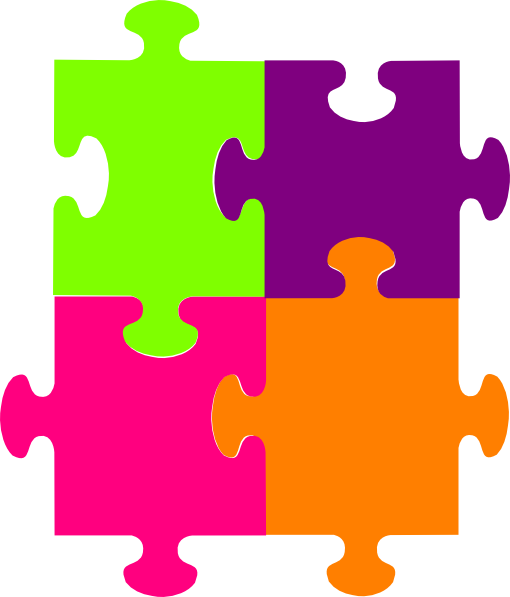 Jigsaw Puzzle 4 Pieces Png, Svg Clip Art For Web - 4 Piece Jigsaw Puzzle (510x597)