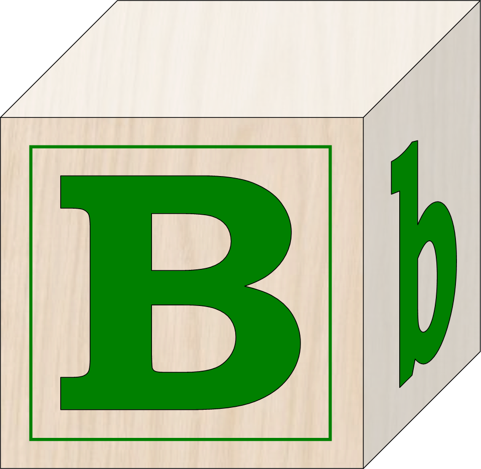 Building - Letter B Block Clipart (959x935)