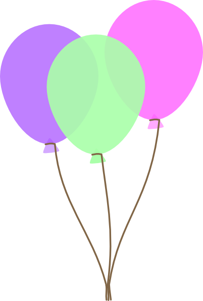 February 20, 2018, Ballons Clipart 100% Quality Hd - Purple Balloons Clip Art (402x596)