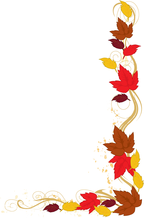 Clip Art Borders Autumn Leaves Clipart Panda Free Clipart - Autumn Border Transparent (523x702)