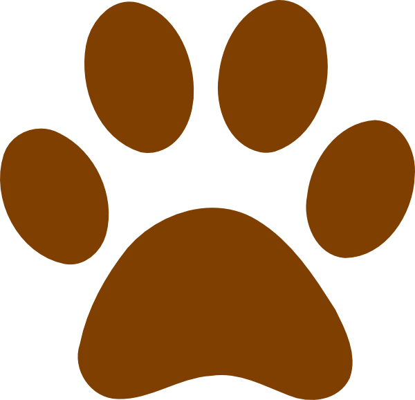 Grizzly Bear Paw Print Clipart Clipart Panda Free Clipart - Brown Paw Print (600x578)