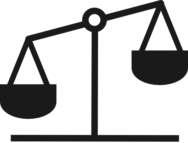 Balance Clip Art Balance Scale Clip Art At Clker Vector - Accounting Clipart Black And White (600x458)