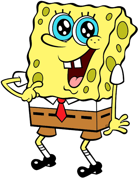 Spongebob Clipart Spongebob Squarepants Clip Art Cartoon - Cartoons Spongebob Square Pants (467x597)