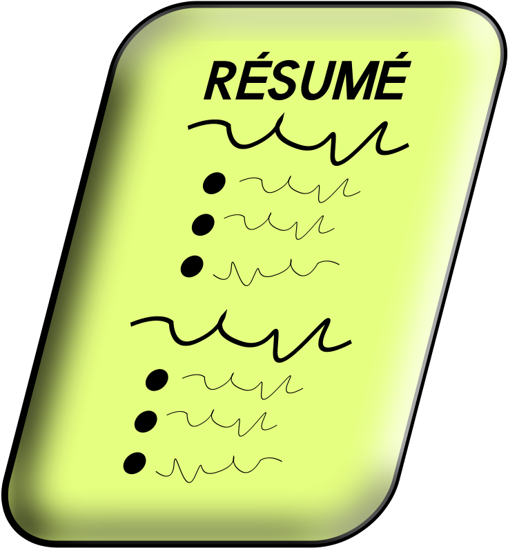 Book Clip Art Library Clipart Resume - Résumé Clipart (741x800)