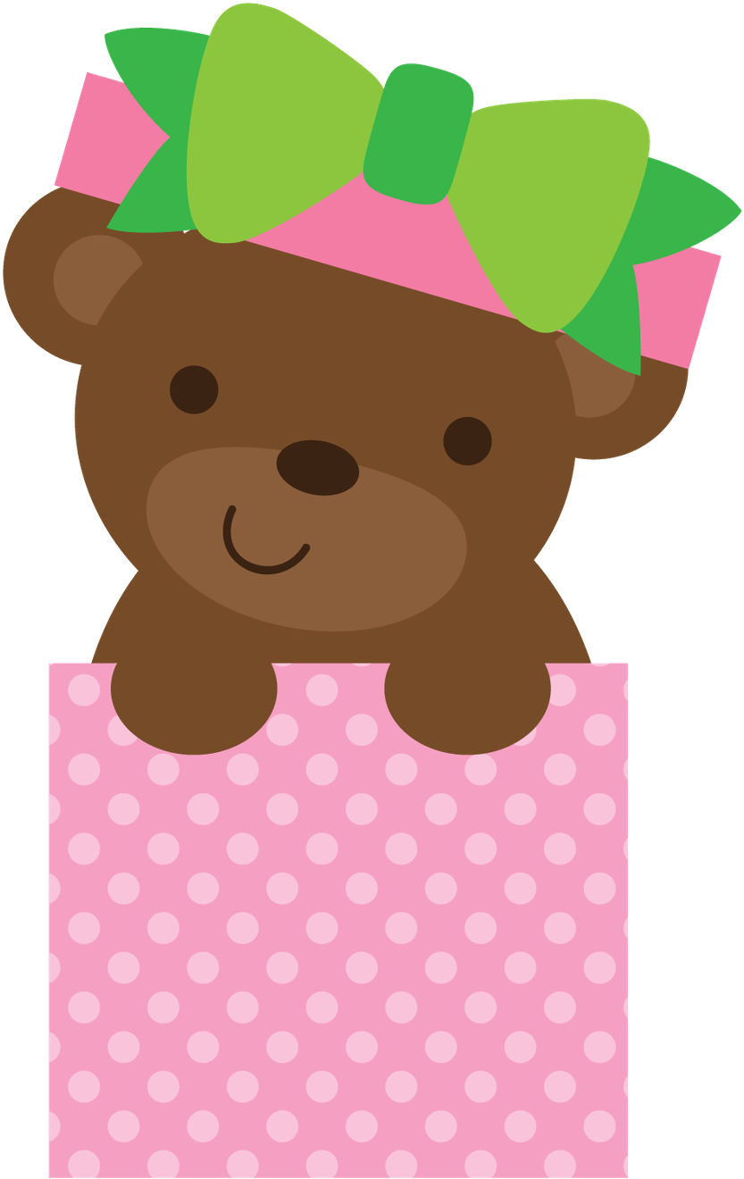 Ursinhos E Ursinhas - 2 Little Bears Clipart Printable (900x1388)