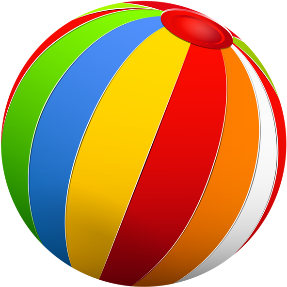 Beach Ball Clip Art - Clip Art Of Beach Ball (600x600)
