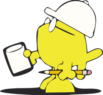 Image Download - Fish With Hard Hat (400x370)