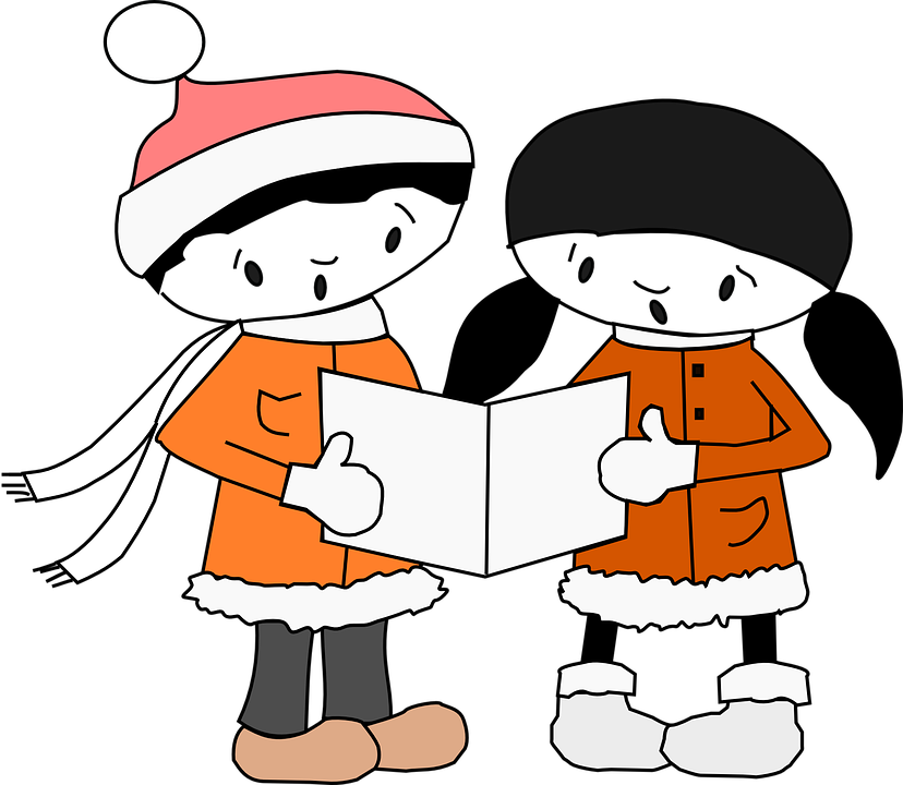 The Magic Of Music - Christmas Carolers Clipart (828x720)