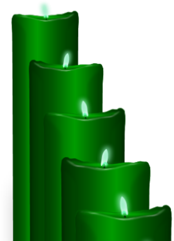 A Ladder Of Candles - Clip Art (600x831)