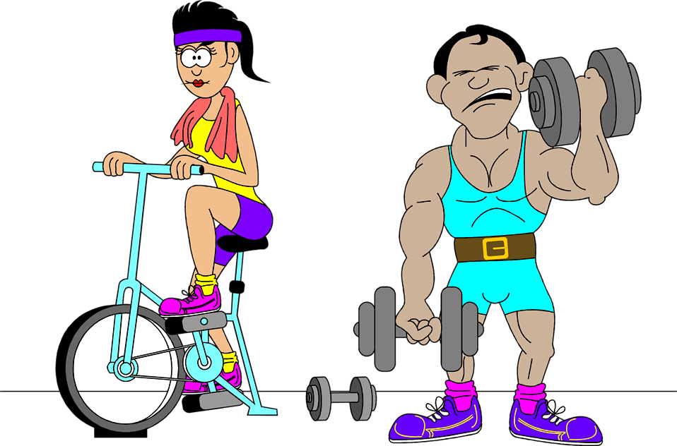 Excellent Work Out Clip Art Women Exercising Cliparts - Often Do You Exercise (958x632)