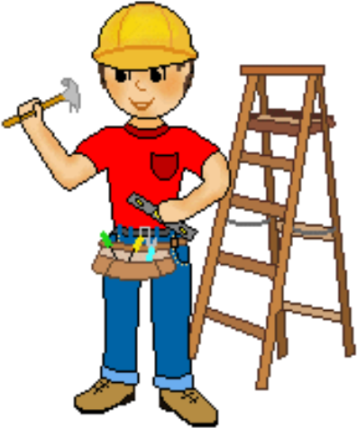 Construction Clipart - Construction Worker Clipart Png (453x500)