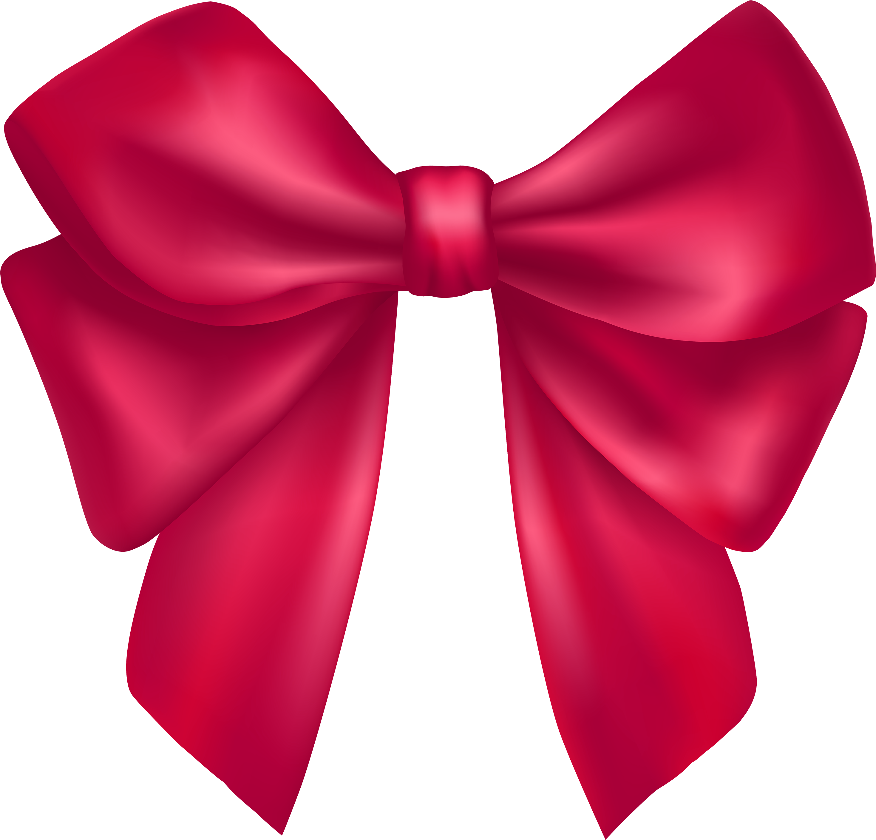 Pink Clip Art - Pink Bow Png (3000x2874)